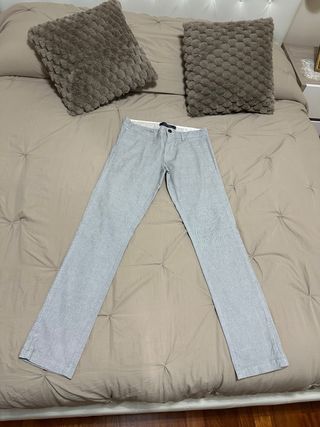 Pantaloni Zara Uomo Taglia M Grigio