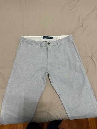 Pantaloni Zara Uomo Taglia M Grigio