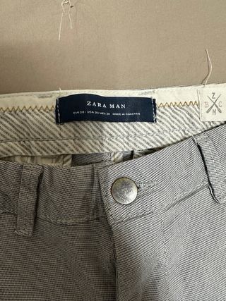 Pantaloni Zara Uomo Taglia M Grigio