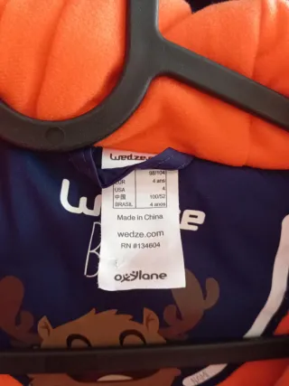 Buzo de nieve Wed'ze azul