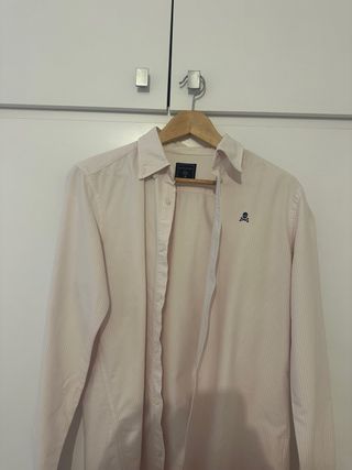 Camisa Scalpers Rayas Rosas y Blancas