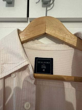 Camisa Scalpers Rayas Rosas y Blancas