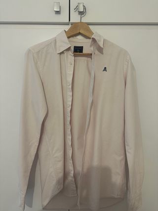 Camisa Scalpers Rayas Rosas y Blancas