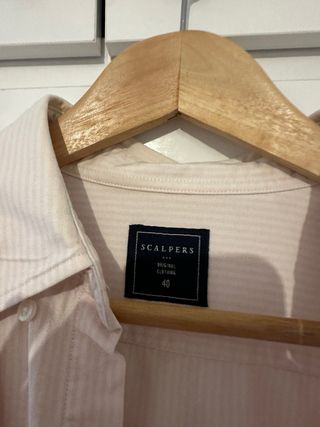 Camisa Scalpers Rayas Rosas y Blancas