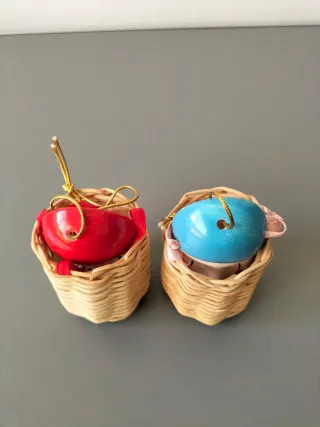 Lote dos mini máscaras decorativas estilo venecian