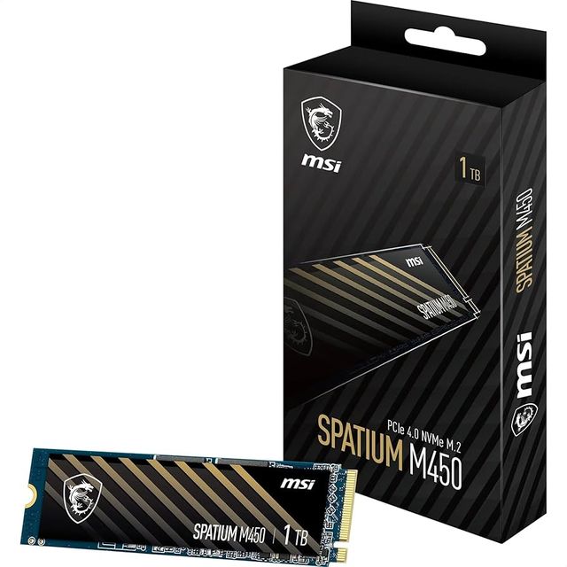 SSD MSI Spatium M450 1TB NVMe Gen4