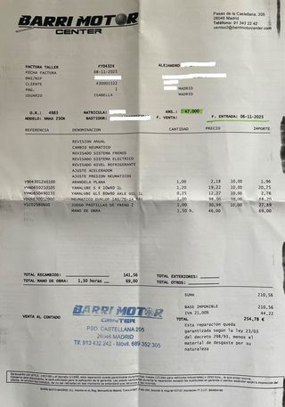 Yamaha XMAX 250i 2009 - 47.000 kmts