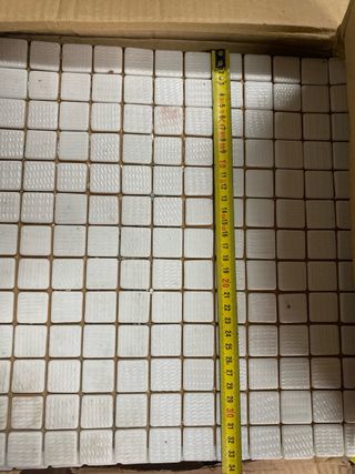 Mosaicos cerámicos blancos