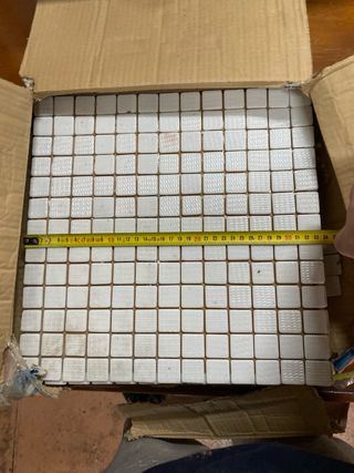 Mosaicos cerámicos blancos