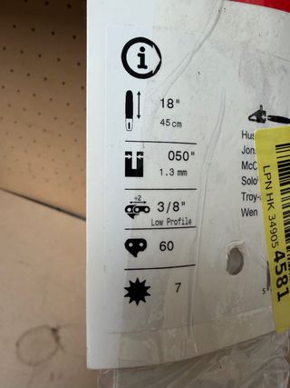 Espada Oregon 18 para motosierra