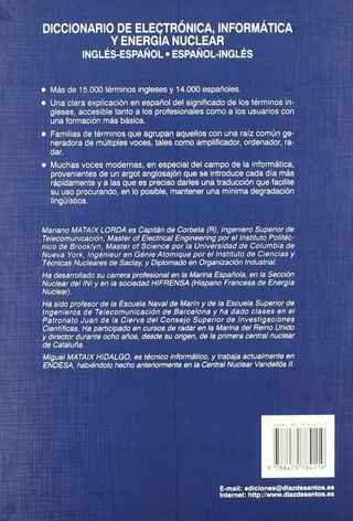Diccionario de Electrónica, Informática Y Energia