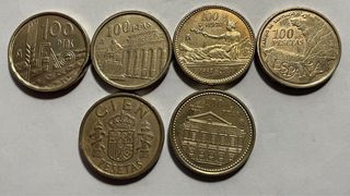 Monedas 100 Pesetas Juan Carlos I (Lote)