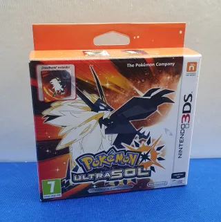 SOLO CAJA STEELBOOK JUEGO 3DS POKEMON ULTRASOL