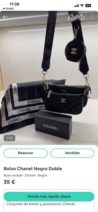 Set Borse Chanel Nero Doppio