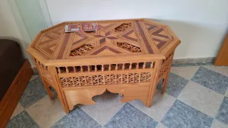 Juego 3 Mesas Auxiliares Madera