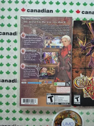 Crimson Gem Saga PSP UMD Atlus RPG