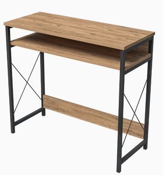 Escritorio Ordenador Madera y Metal 90x37x78cm