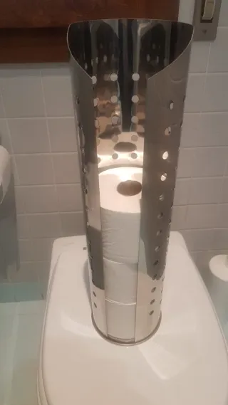 Porta carta igienica in metallo