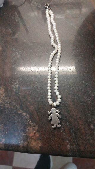 Collar Perlas Tous Niña Plata