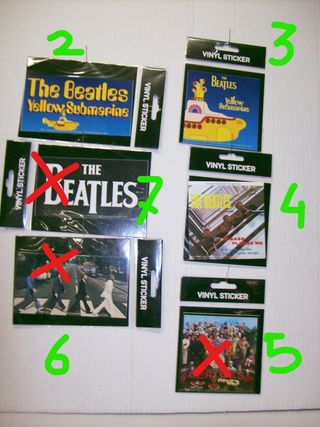 Adesivi The Beatles Ufficiali