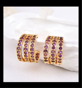 Pendientes con amatistas