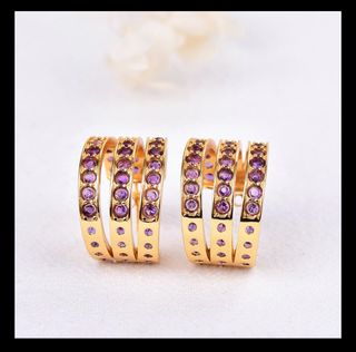 Pendientes con amatistas