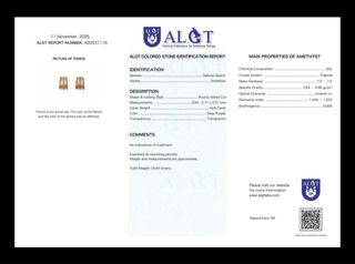 Pendientes con amatistas