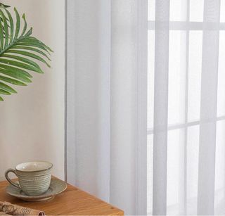 Cortina visillo gris 140x260cm