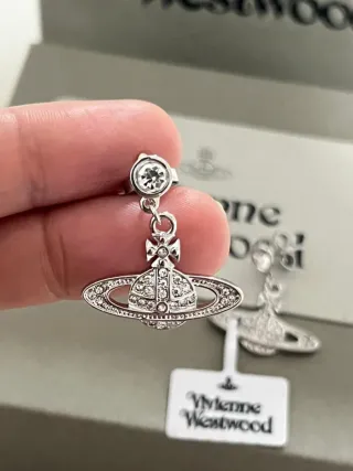 Pendientes Vivienne Westwood Orb Plata