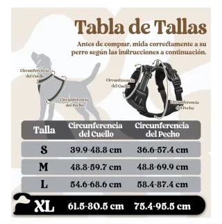 Arnés Perro Grande rabbitgoo 3 Hebillas