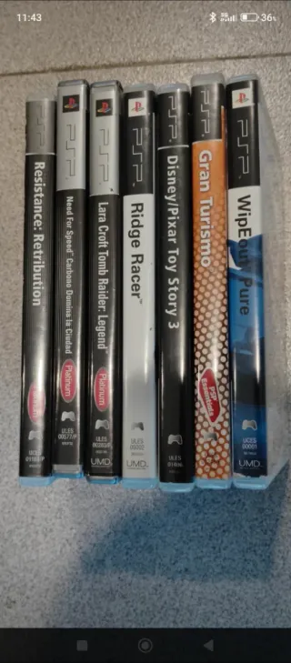 Lote 6 Giochi PSP: Resistance, NFS, Tomb Raider, R