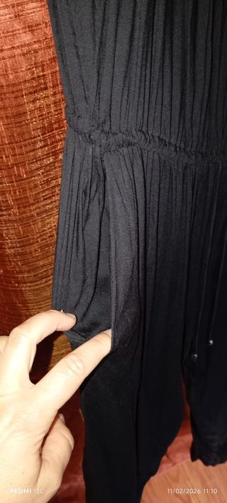 Mono negro verano bordado y pedrería