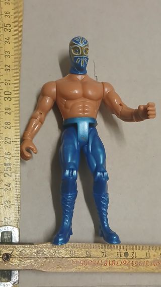 Action Figure Wrestling Maschera Blu Oro