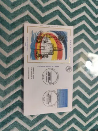 6 Sobres Francia Pabellón Expo'92 Sevilla