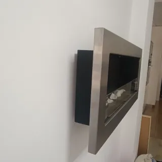 Chimenea Bioetanol Metálica Gris