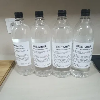 Chimenea Bioetanol Metálica Gris