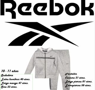 Chandal Reebok capucha con etiqueta