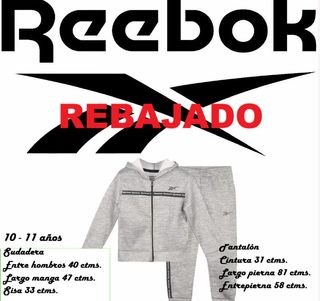 Chandal Reebok  capucha con etiqueta