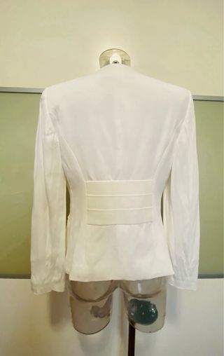 Blazer bianco doppiopetto