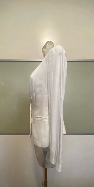 Blazer bianco doppiopetto