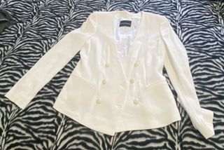 Blazer bianco doppiopetto