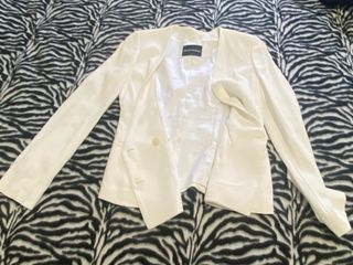Blazer bianco doppiopetto