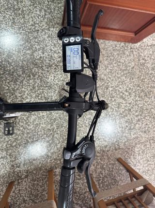 Bicicleta Eléctrica Plegable Negra