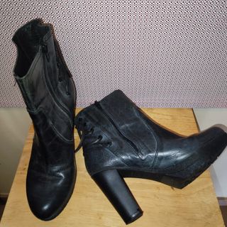 Botines Vogue Piel Tacón Talla 38