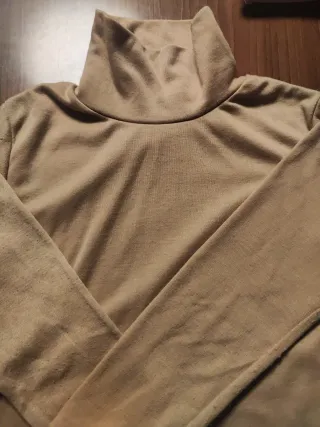 Conjunto térmico cuello alto beige niña  talla 8