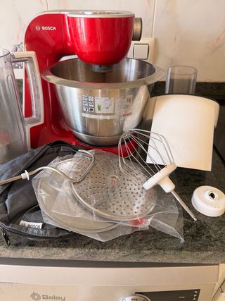 Robot Cocina Bosch Rojo