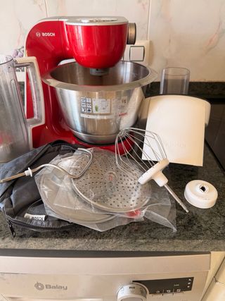 Robot Cocina Bosch Rojo