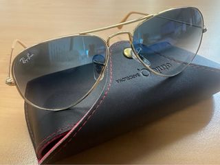 2 pares gafas Ray-Ban Aviador Marrón y Dorado