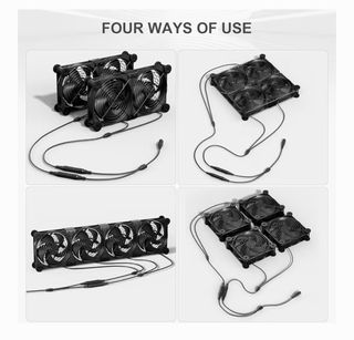 4 Ventiladores PC 120mm 12v/220v