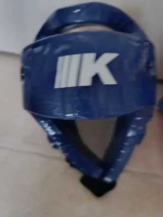 Protecciones Taekwondo Casco y Peto Azul